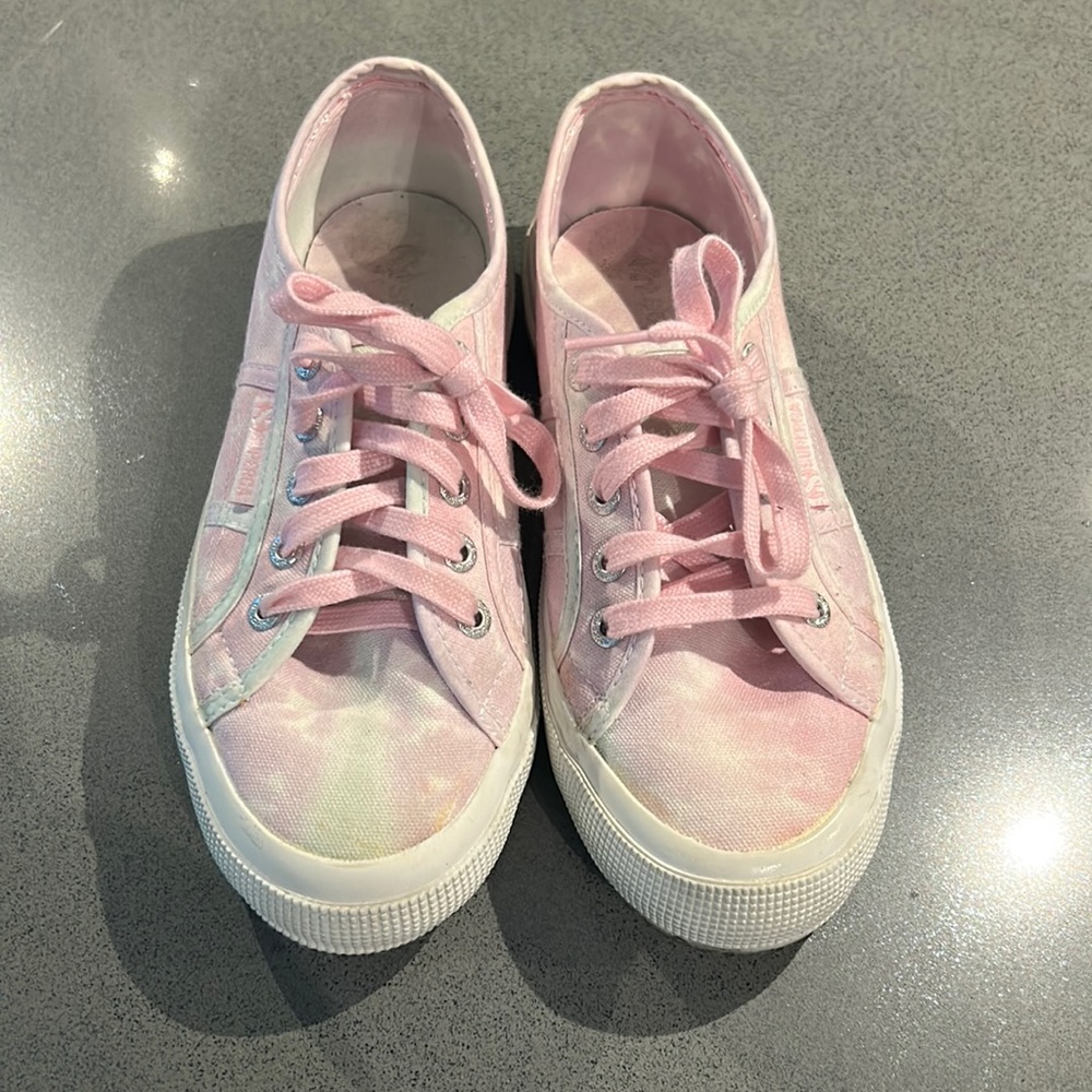 Superga sneakers pink tie dye